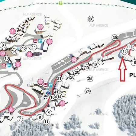 Le Plein Sud - 2 Pieces 5/6 Pers. Plagne Villages - 008ps - Le Plein Sud - Wifi Inclus Mae-1804 *